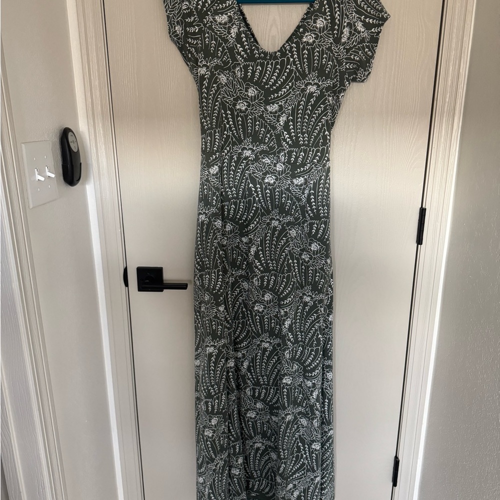 Pact Fit and Flare Maxi Dress - NWOT L